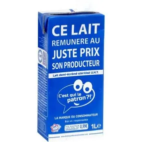 Lait demi-écrémé UHT C'EST QUI LE PATRON ?! 